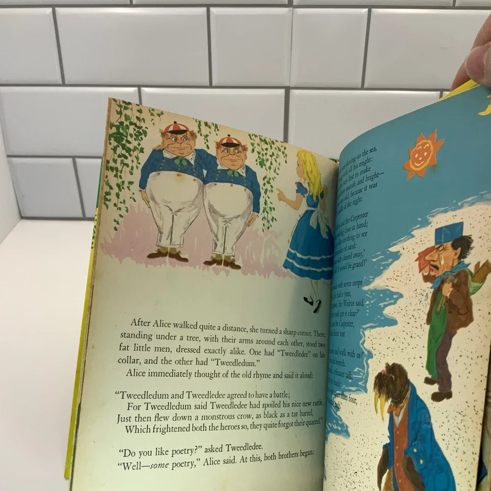 Vintage Wonder Books Lot Peter Pan Wizard of Oz Alice in Wonderland 1950s 1970s